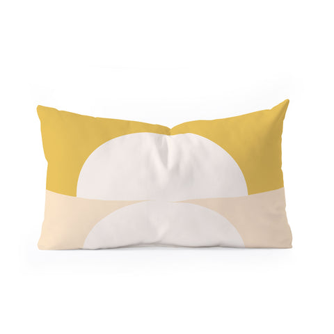 The Old Art Studio Abstract Geometric 01 Oblong Throw Pillow