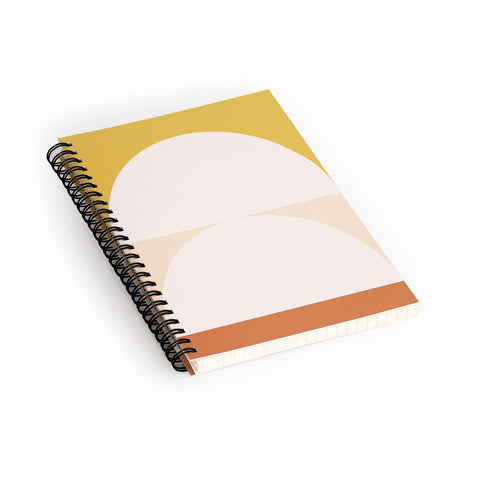 The Old Art Studio Abstract Geometric 01 Spiral Notebook
