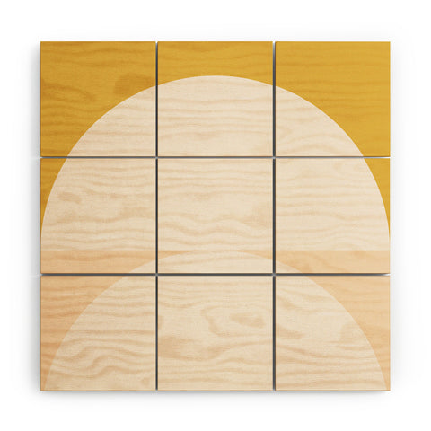 The Old Art Studio Abstract Geometric 01 Wood Wall Mural