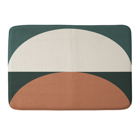 The Old Art Studio Abstract Geometric 01E Memory Foam Bath Mat