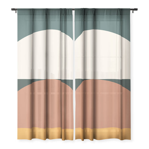 The Old Art Studio Abstract Geometric 01E Sheer Non Repeat