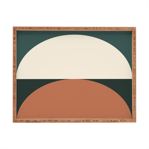 The Old Art Studio Abstract Geometric 01E Rectangular Tray