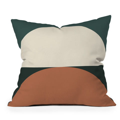 The Old Art Studio Abstract Geometric 01E Throw Pillow
