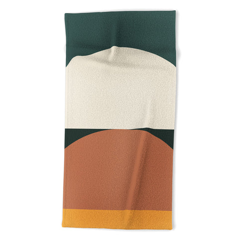 The Old Art Studio Abstract Geometric 01E Beach Towel