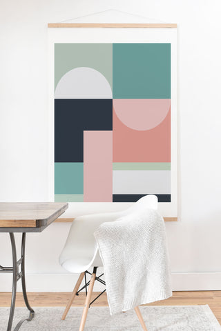The Old Art Studio Abstract Geometric 06 Art Print And Hanger
