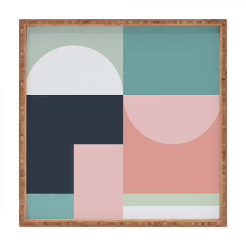 The Old Art Studio Abstract Geometric 06 Square Tray