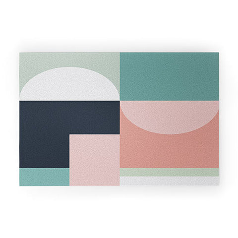 The Old Art Studio Abstract Geometric 06 Welcome Mat