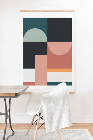 The Old Art Studio Abstract Geometric 07 Art Print And Hanger