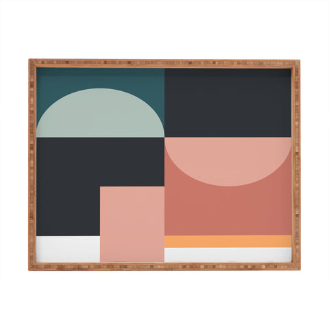 The Old Art Studio Abstract Geometric 07 Rectangular Tray