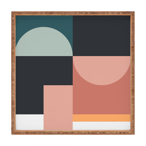 The Old Art Studio Abstract Geometric 07 Square Tray