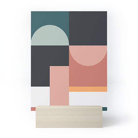 The Old Art Studio Abstract Geometric 07 Mini Art Print