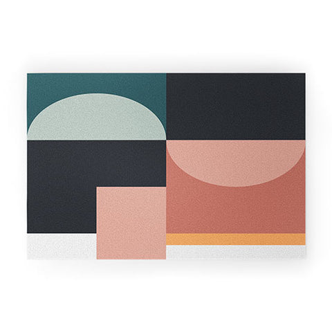 The Old Art Studio Abstract Geometric 07 Welcome Mat