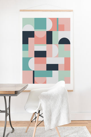 The Old Art Studio Abstract Geometric 08 Art Print And Hanger