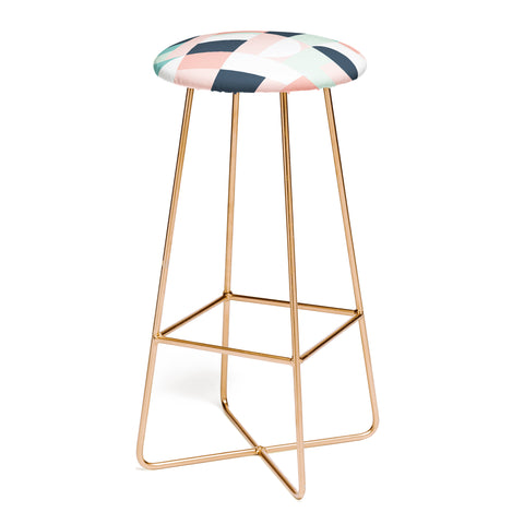 The Old Art Studio Abstract Geometric 08 Bar Stool