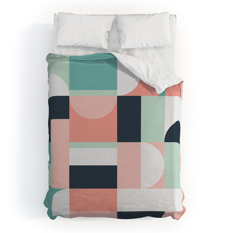 The Old Art Studio Abstract Geometric 08 Duvet Cover