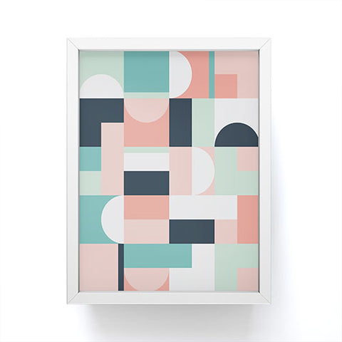 The Old Art Studio Abstract Geometric 08 Framed Mini Art Print
