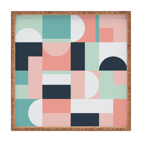 The Old Art Studio Abstract Geometric 08 Square Tray