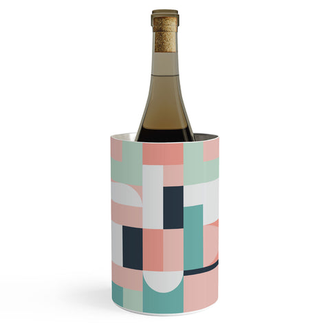 The Old Art Studio Abstract Geometric 08 Wine Chiller