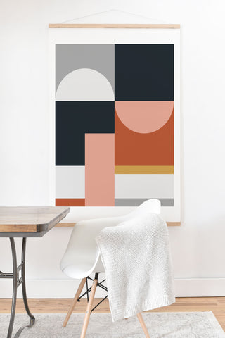 The Old Art Studio Abstract Geometric 09 Art Print And Hanger