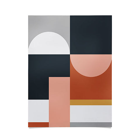 The Old Art Studio Abstract Geometric 09 Poster