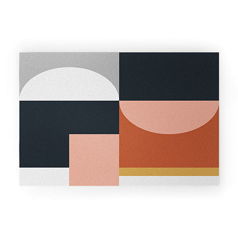 The Old Art Studio Abstract Geometric 09 Welcome Mat