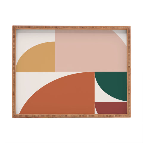 The Old Art Studio Abstract Geometric 10 Rectangular Tray