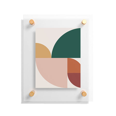 The Old Art Studio Abstract Geometric 11 Floating Acrylic Print