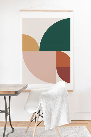 The Old Art Studio Abstract Geometric 11 Art Print And Hanger