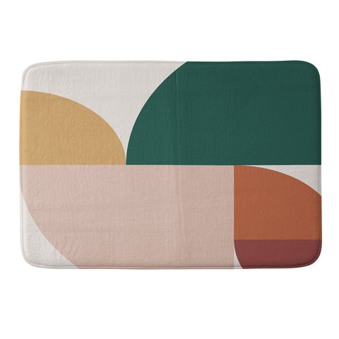 The Old Art Studio Abstract Geometric 11 Memory Foam Bath Mat