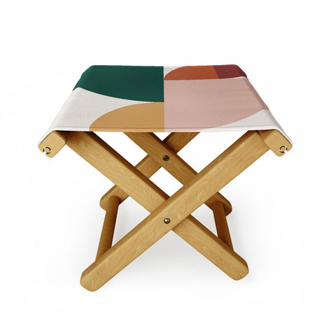 The Old Art Studio Abstract Geometric 11 Folding Stool