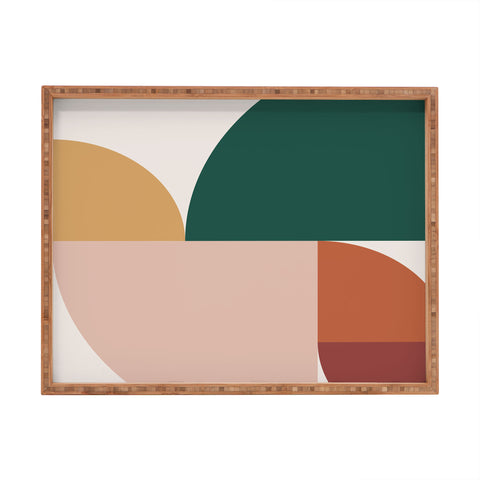 The Old Art Studio Abstract Geometric 11 Rectangular Tray