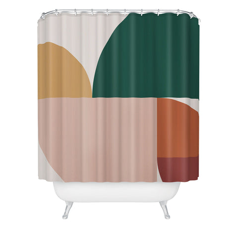 The Old Art Studio Abstract Geometric 11 Shower Curtain