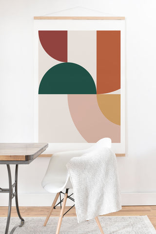 The Old Art Studio Abstract Geometric 12 Art Print And Hanger