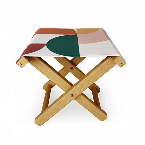 The Old Art Studio Abstract Geometric 12 Folding Stool