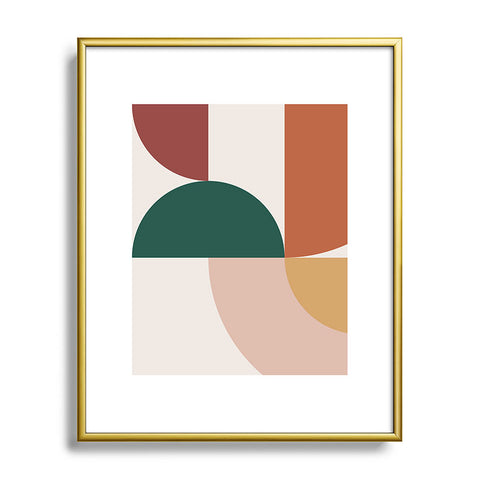 The Old Art Studio Abstract Geometric 12 Metal Framed Art Print