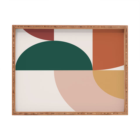 The Old Art Studio Abstract Geometric 12 Rectangular Tray