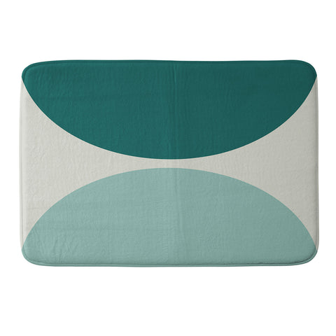 The Old Art Studio Abstract Geometric 20 Memory Foam Bath Mat