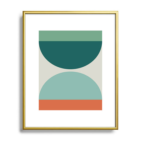 The Old Art Studio Abstract Geometric 20 Metal Framed Art Print