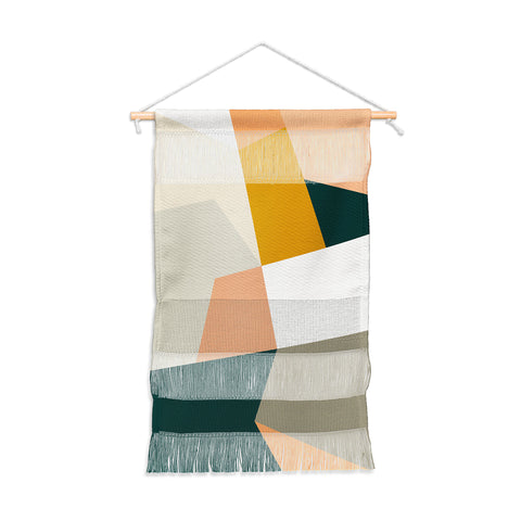 The Old Art Studio Abstract Geometric 27 Green Wall Hanging Portrait