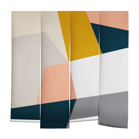 The Old Art Studio Abstract Geometric 27 Navy Wall Mural