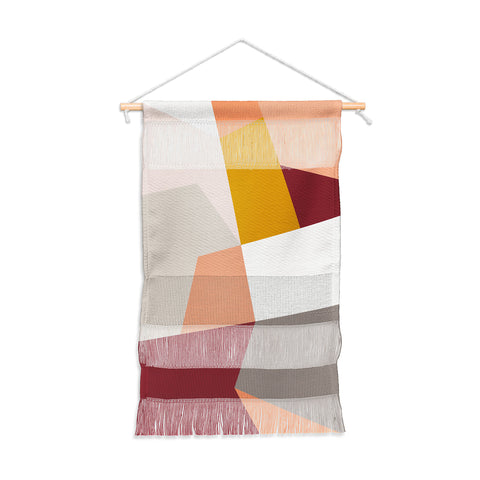 The Old Art Studio Abstract Geometric 27 Red Wall Hanging Portrait