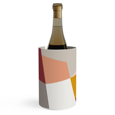 The Old Art Studio Abstract Geometric 27 Red Wine Chiller