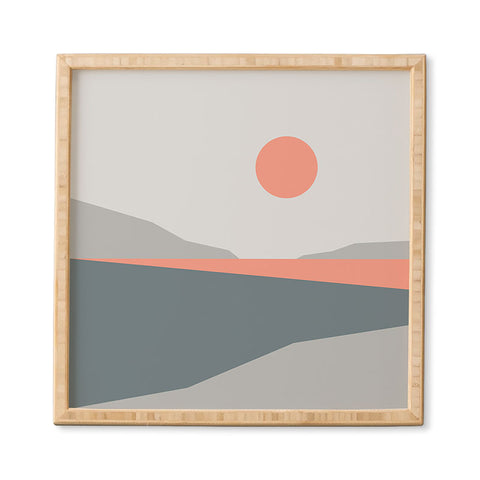 The Old Art Studio Abstract Landscape 01 Framed Wall Art