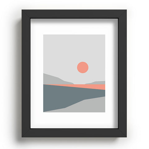 The Old Art Studio Abstract Landscape 01 Recessed Framing Rectangle