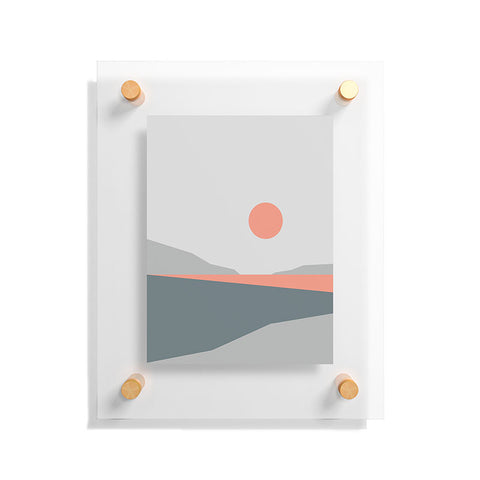 The Old Art Studio Abstract Landscape 01 Floating Acrylic Print