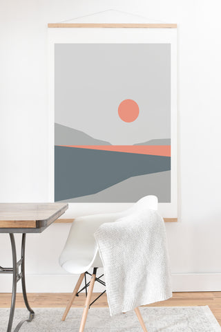 The Old Art Studio Abstract Landscape 01 Art Print And Hanger