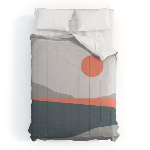 The Old Art Studio Abstract Landscape 01 Comforter