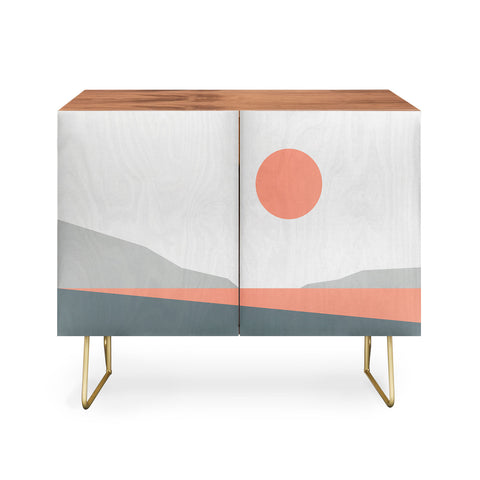 The Old Art Studio Abstract Landscape 01 Credenza