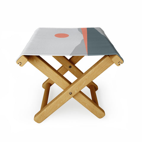 The Old Art Studio Abstract Landscape 01 Folding Stool