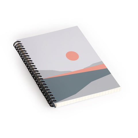 The Old Art Studio Abstract Landscape 01 Spiral Notebook